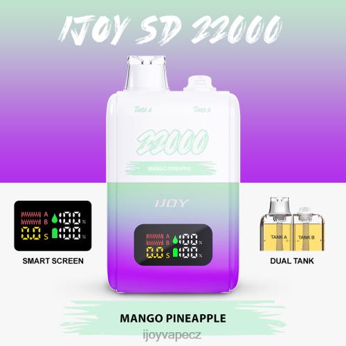 iJOY Disposable Vape Review - iJOY SD 22000 jednorázový 2H448157 mango ananas