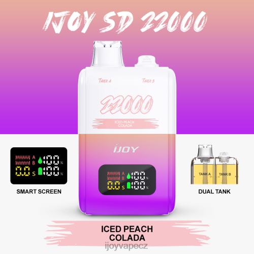 iJOY Vape Flavors - iJOY SD 22000 jednorázový 2H448155 ledová broskvová colada